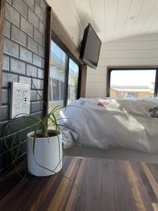 Skoolie conversion interior